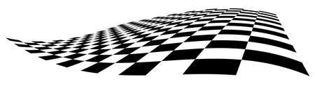 Checkered board curve. EPS10 vector illustration.のイラスト素材