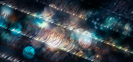 Pattern from waves of NEWS inscriptionsの写真素材