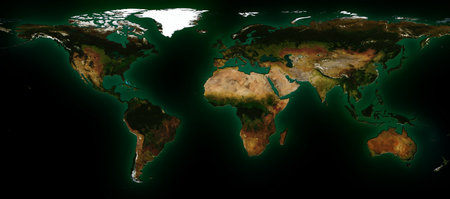 world map collage. Elements of this image furnished by .の写真素材