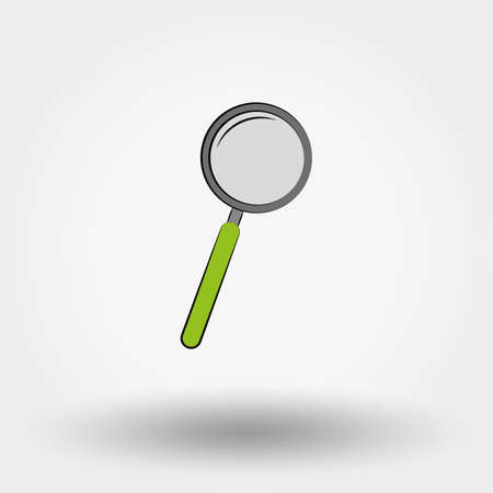 Magnifier icon. Icon for web and mobile application. Vector illustration on a white background.のイラスト素材