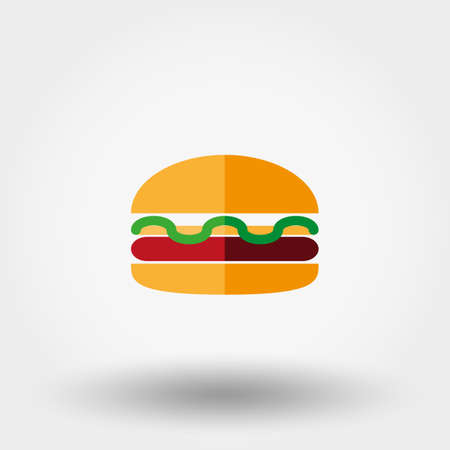 Burger Icon for web and mobile application. のイラスト素材