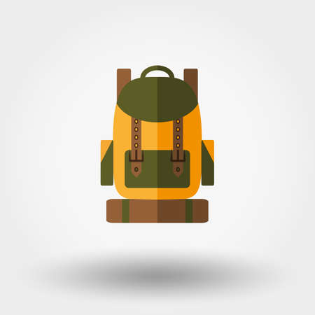 Travel backpack. Icon for web and mobile application.のイラスト素材