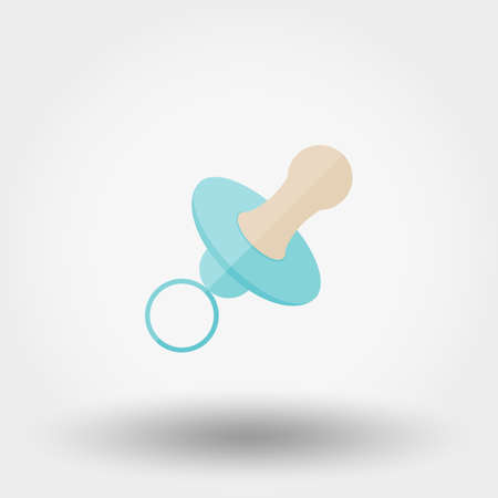 Nipple. Icon for web and mobile application. Vector illustration on a white background. Flat design style.のイラスト素材