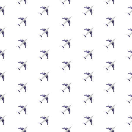 Planes. Pattern. Seamless vector illustration. Swatch inside.のイラスト素材