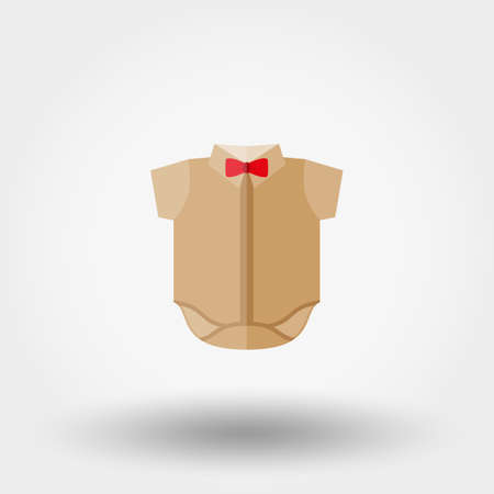 Baby shirt. Icon for web and mobile application. Vector illustration on a white background. Flat design style.のイラスト素材