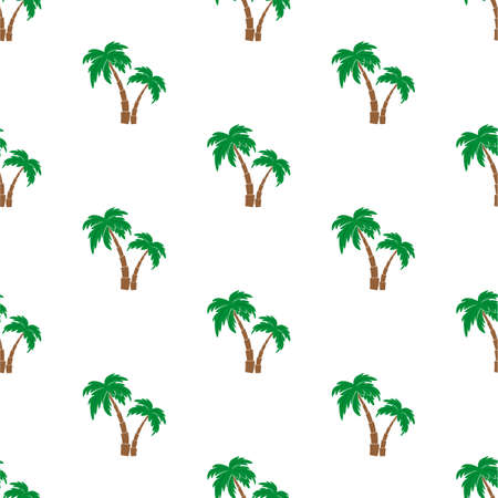Palm trees. Seamless patternのイラスト素材