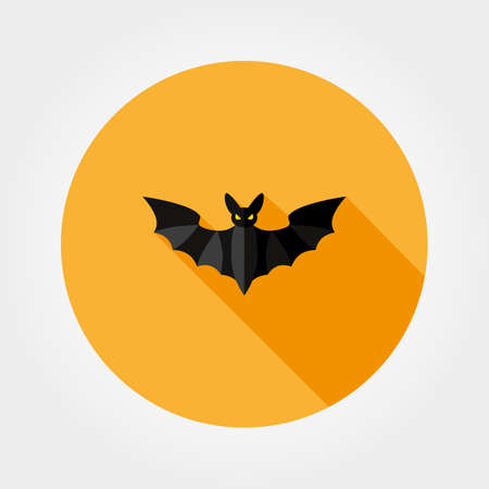 Bat silhouette. Halloween.のイラスト素材