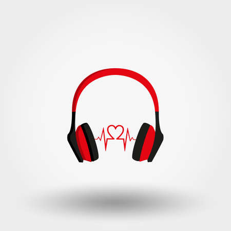 Vector headphones icon.のイラスト素材