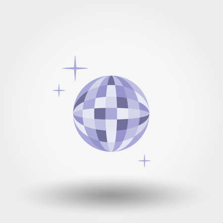 Disco ball. Vector illustration.のイラスト素材