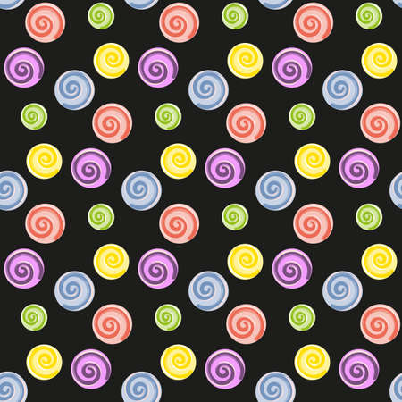 Lollipop. Candy. Seamless pattern.のイラスト素材
