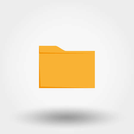 Flat folder Iconのイラスト素材