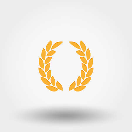 Laurel wreath. Victory. Icon Vector.のイラスト素材