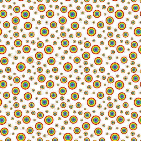 Iridescent Circles. Pattern.のイラスト素材