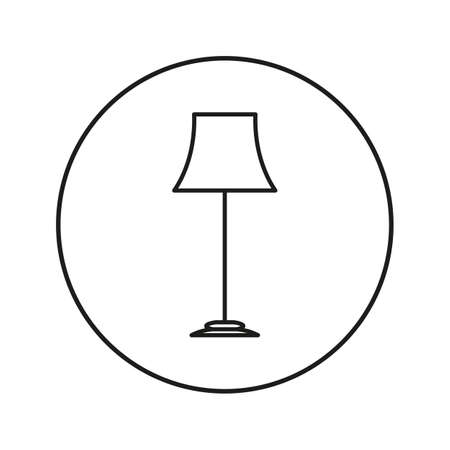 Floor lamp. Icon.のイラスト素材