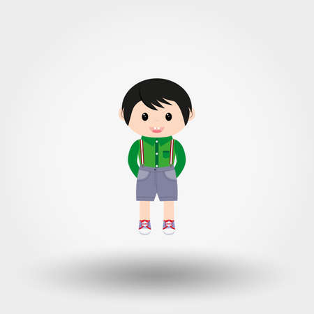 Baby boy. Icon. Vector. Flat.のイラスト素材