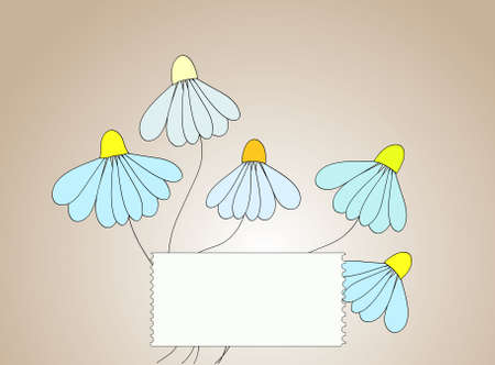 Stylish floral background. Vector.のイラスト素材