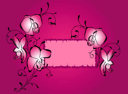 Stylish floral background  Vector のイラスト素材