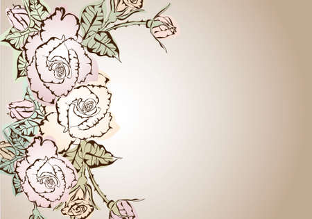 Stylish floral background  Vector のイラスト素材