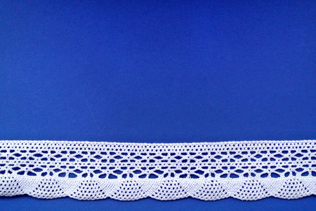 white embroidered borderの写真素材