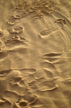 footprints in the sand