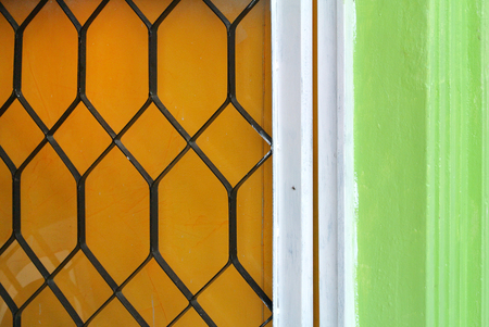 hinge between the door and wallの写真素材