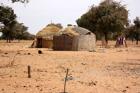 African village hutsの写真素材