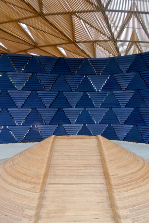 London, United kingdom - 17 September 2017: Serpentine pavillon architectural detail during the  day in Londonのeditorial素材