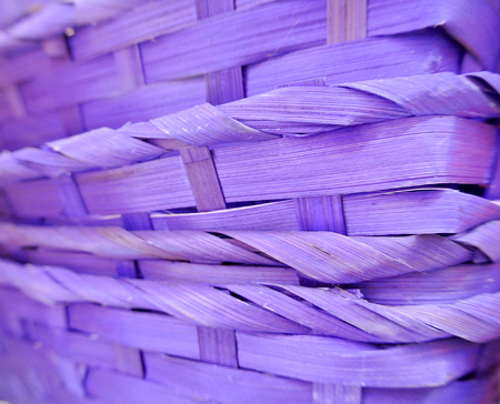 purple wicker basketの写真素材