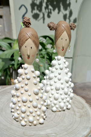 Statues of womenの写真素材