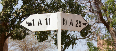 african signpostingの写真素材