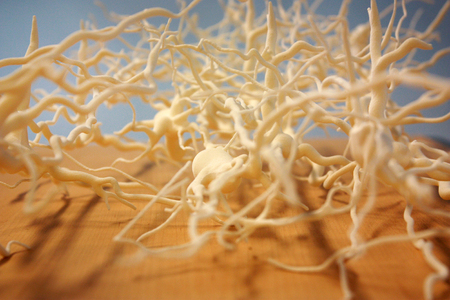 plastic material in abstract form