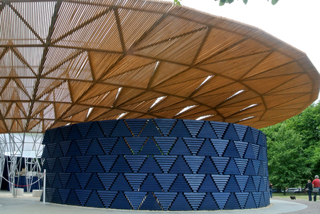 London, United kingdom - 17 September 2017: Serpentine pavillon architectural detail during the day in Londonのeditorial素材