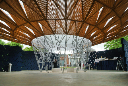 London, United kingdom - 17 September 2017: Serpentine pavillon architectural detail during the day in Londonのeditorial素材