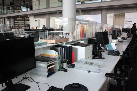 London, United kingdom - 17 September 2017: Foster architect's studio open to the public during the open dayのeditorial素材