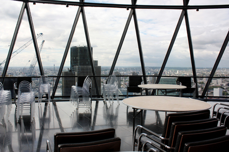 London, United kingdom - 17 September 2017: view Gherkin restaurant during the dayのeditorial素材
