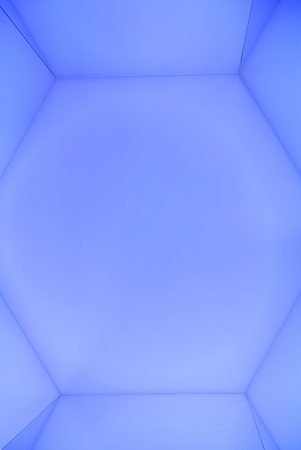 luminous wall with geometric designsの写真素材