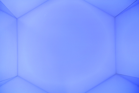 luminous wall with geometric designsの写真素材