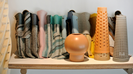 objects for wool processing and wool productsの写真素材