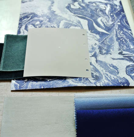 sample of fabric and materials