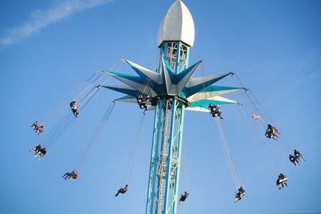 suspended carousel with a view