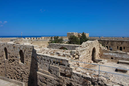 A dilapidated fortress in the city of Kyrenia on the Mediterranean coast. Kyrenia. Cyprus.の写真素材
