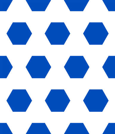 football pattern blue polygon on white backgroundのイラスト素材