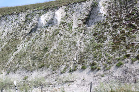 chalk mountain in the section, a hill in the Voronezh region, Russiaの写真素材