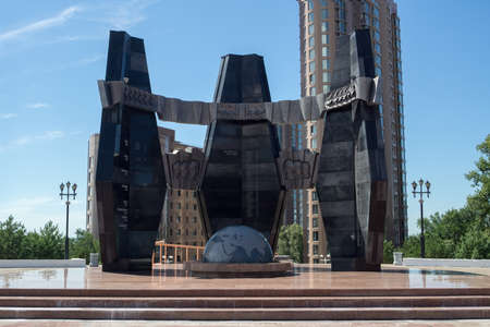 KHABAROVSK, RUSSIA - JULY, 19, 2017: The  memorial Black Tulip.のeditorial素材