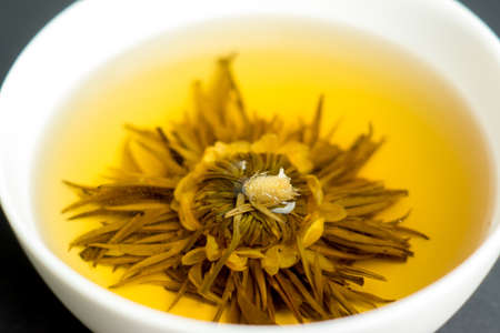 Beautiful Flower Shaped Tea In A Cup
