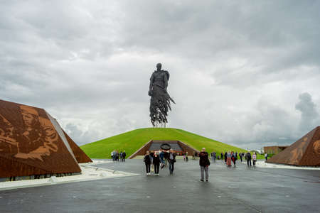 Rzhev, Tver Region, Russia - June 12, 2021: Memorial complex in memory of all the soldiers of the Great Patriotic War. The memorial was erected on the site of the bloody battles of 1942-1943のeditorial素材