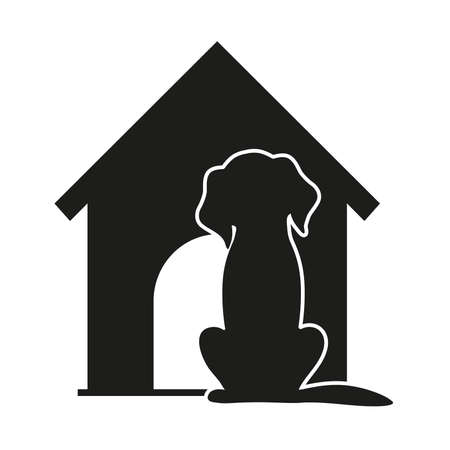 A dog on the white background.のイラスト素材