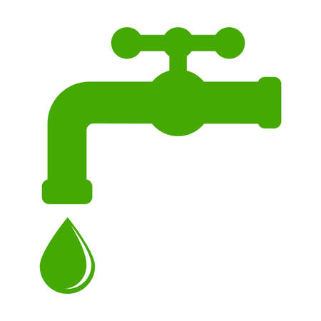 green Icon save environment and water conceptのイラスト素材