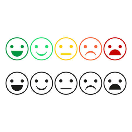 Set emoticons iconsのイラスト素材