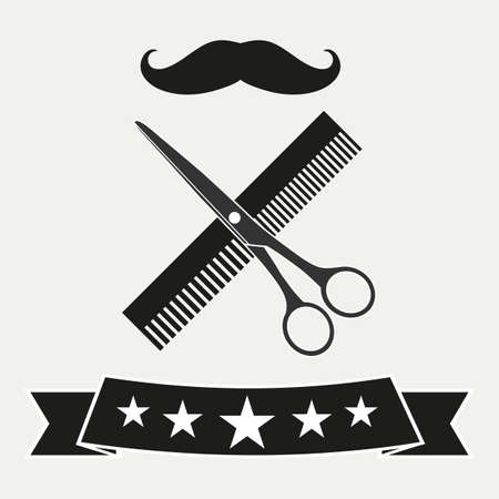 Barber shop haircutのイラスト素材